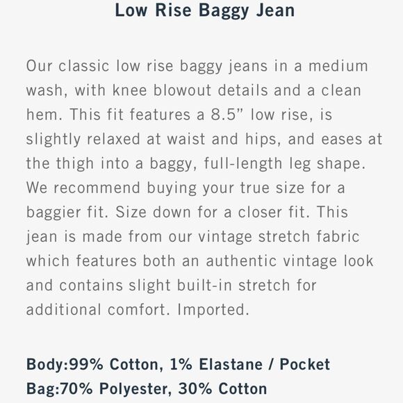 Low Rise Baggy Jeans LONG - Picture 3 of 12